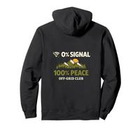 Zero Cell Signal, Full Peace Off-Grid Club Mountain Hiking Pullover Hoodie