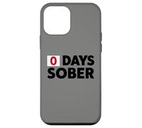 Zero Days Sober Bold Funny Party Humor Case for iPhone 12 mini