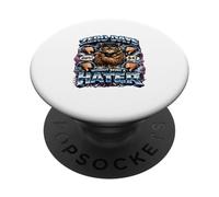 Zero Days Without Being A Hater Funny Cat Meme Attitude PopSockets Adhesive PopGrip