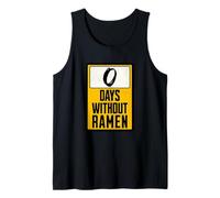 Zero Days Without Ramen Funny Japanese Food Lover Tank Top