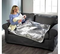 Zero Degree Ultimate Heat Retaining Blanket - 146 x 94cm Soft, Lightweight, Reversible and Water-Resistant Polyester Fleece Throw mysmartbuy Silver One Size