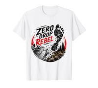 Zero Drop Rebel Footprint Trail Boot Breaking Force Value Graphic T-Shirt