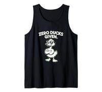 Zero Ducks Given Funny Cool Sarcastic Duck Meme Tank Top