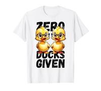 Zero Ducks Given Funny Cute Duck Pun Design Value Graphic T-Shirt