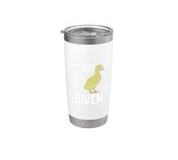 Zero Ducks Given Funny Duck Pun Stainless Steel Insulated Tumbler