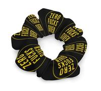 Zero Fcks Given Hair Scrunchies for Women Elastic Hair Bands Soft Hair Ties for Styling Gift Christmas Valentine's Day