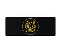 Zero Fcks Given Non-Slip Mouse Pads Funny Desk Mat Rubber Laptop Writing Mat for Gamer Office Home 30x80cm