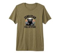 Zero Fear Full Attitude Honey Badger Premium T-Shirt