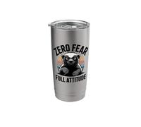 Zero Fear Full Attitude Honey Badger Stainless Steel Insulated Tumbler