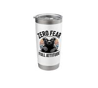 Zero Fear Full Attitude Honey Badger Stainless Steel Insulated Tumbler
