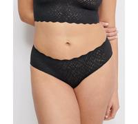 Sloggi Women's Hipster Briefs ZERO Feel Bliss - Seamless Mid-Rise - Black Size Large
