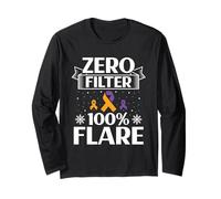 Zero Filter 100% Flare - Psoriasis Awareness Long Sleeve T-Shirt