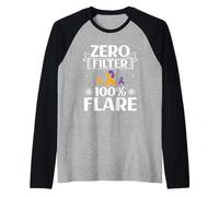Zero Filter 100% Flare - Psoriasis Awareness Raglan Baseball Tee