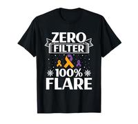 Zero Filter 100% Flare - Psoriasis Awareness T-Shirt