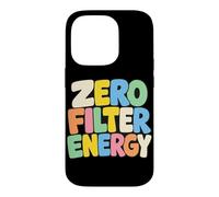 Zero Filter Energy Retro Sassy Quote Graphic Bold Text Words Case for iPhone 14 Pro