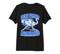 Zero Flight Maximum Speed Ostrich Running Bird Design Premium T-Shirt