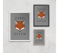 Zero Fox Given Art Print - A3 - Wood Frame