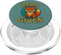 Zero Fox Given Funny Sarcastic Clever Wordplay Design PopSockets PopGrip for MagSafe