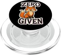 Zero Fox Given Funny Sarcastic Clever Wordplay Design PopSockets PopGrip for MagSafe