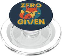 Zero Fox Given Funny Sarcastic Clever Wordplay Design PopSockets PopGrip for MagSafe