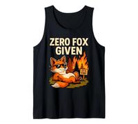 Zero Fox Given - Funny Sarcastic Fox Tank Top