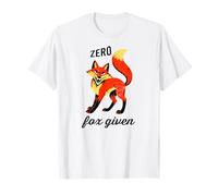 Zero Fox Given Funny Vintage Cartoon Moody Cranky Animal T-Shirt
