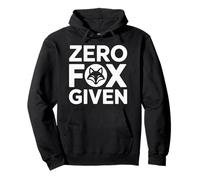 Zero Fox Given Typography with Subtle Fox Pullover Hoodie