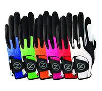 Zero Friction Junior Compression-Fit Synthetic Universal Fit Golf Gloves 6 Pack, One Size, Multicolour