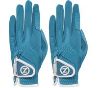 Zero Friction Ladies Cabretta Elite Left Hand Golf Gloves, One Size, Turquoise (Pack of 2)