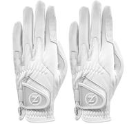 Zero Friction Ladies Cabretta Elite Left Hand Regular Golf Glove, One Size, White (Pack of 2)
