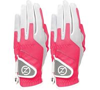 Zero Friction Ladies Performance Left Hand Synthetic Golf Glove, One Size, Pink (Pack of 2)