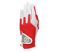 Zero Friction Ladies Performance Left Hand Synthetic Golf Glove, One Size, Red