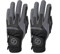 Zero Friction Men's Ultra Tac Left Hand Universal-Fit Golf Glove, Black (Pack of 2)