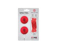 Zero Friction Spectra 2 Ball/Tee Pack, Neon Red