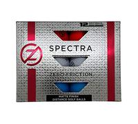 Zero Friction Spectra Dozen Golf Balls Variety Pack; Red, White, Blue