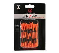 Zero Friction Tour 3-Prong Golf Tees 40 Pack, 2-3/4 Inch Size, Orange