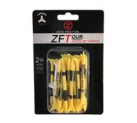 Zero Friction Tour 3-Prong Golf Tees 40 Pack, 2-3/4 Inch Size, Yellow
