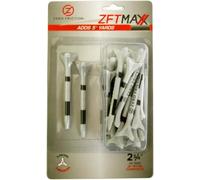 Zero Friction Unisex's MAXX 3-Prong Golf 24 Tees, 2-3/4-Inch Size, Grey/Black, One, ZT15006