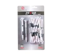 Zero Friction Unisex's Tour 3-Prong Golf Tees 30 Pack, 3-1/4 Inch Size, White, One, One Size, ZT15003