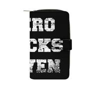 Zero Fucks Given Cute Long Wallets Large Capacity Wallet Buckle Handbag Blocking Clutch Handbag for Bill Cash Coin Card Key Purse