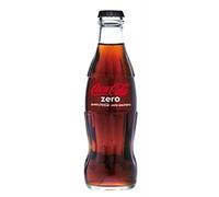 24x Coca-Cola Zero Zuccheri Italian Non-Alcoholic Drink Without sugars Glass Bottle 330ml Coca Cola Softdrink