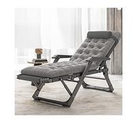 Zero Gravity Folding Lounge Chair with Adjustable Backrest & Pillow, Portable Outdoor Deck Chair with Massage Armrests, Steel Frame for Garden, Patio, Beach & Camping (Color: B + Cushion B)