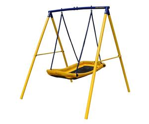 Zero Gravity Kids Swing Set With Sturdy Metal Frame. Garden Fun For Up To 2 Children (Magic Carpet)