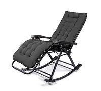 Zero Gravity Lounge Chair - Portable Adjustable Recliner for Outdoor/Indoor Use, Folding Patio Rocking Chair with Steel Frame & Cushion, Ideal for Poolside & Garden Relaxation