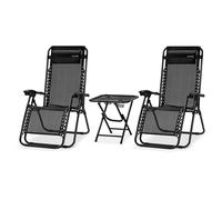 Zero Gravity Lounge Chair - Set of 2 Adjustable Recliners with