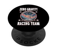 Zero Gravity Racing Team Explore The Unknown Retro Space PopSockets Adhesive PopGrip