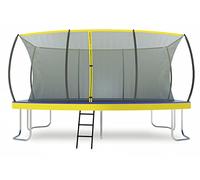 ZERO GRAVITY Ultima 5 Rectangular Barrel Trampoline in 3 Sizes. High Specification with Safety Enclosure Netting and Ladder (15ft x 10ft Barrel)