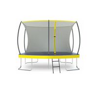 ZERO GRAVITY Ultima 5 Rectangular Barrel Trampoline in 3 Sizes. High Specification with Safety Enclosure Netting and Ladder (10ft x 7ft Barrel)