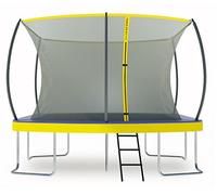 ZERO GRAVITY Ultima 5 Rectangular Barrel Trampoline in 3 Sizes. High Specification with Safety Enclosure Netting and Ladder (12ft x 8ft Barrel)