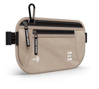 Zero Grid Money Belt with RFID Blocking - Concealed Travel Wallet (Desert Sand)